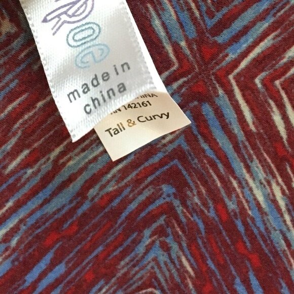 NWT LulaRoe TC Leggings Americana July 4th Hippie Boho Tall Curvy Women LLR NEW - Picture 3 of 3